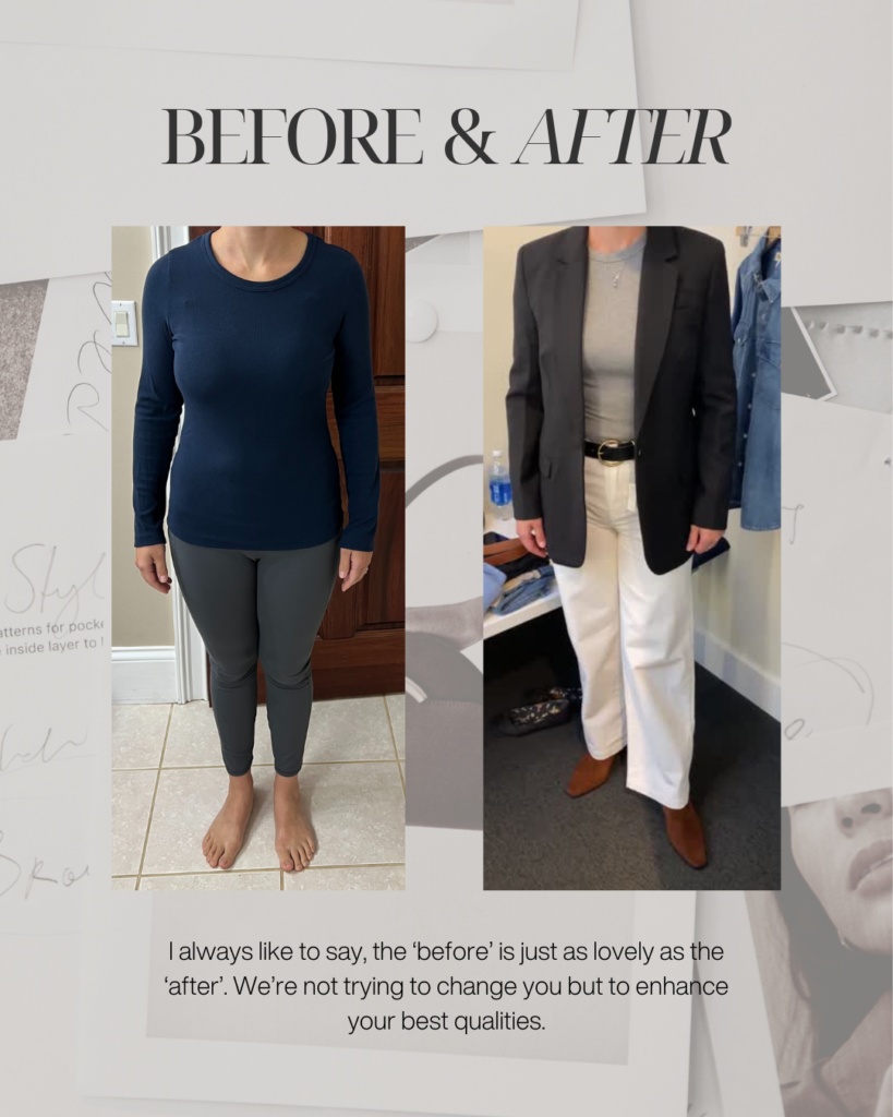 Bri Lamberson Personal Stylist Knoxville My client before and after